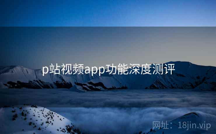 p站视频app功能深度测评